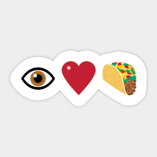 I Love Tacos Sticker